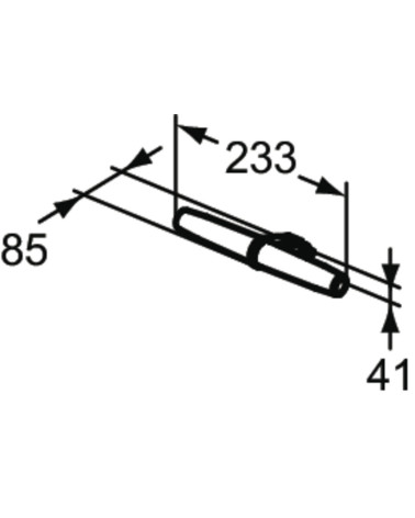 Ideal Standard Eva LED šviestuvas veidrodžiui, 6 W, 220-240 V, T3189
