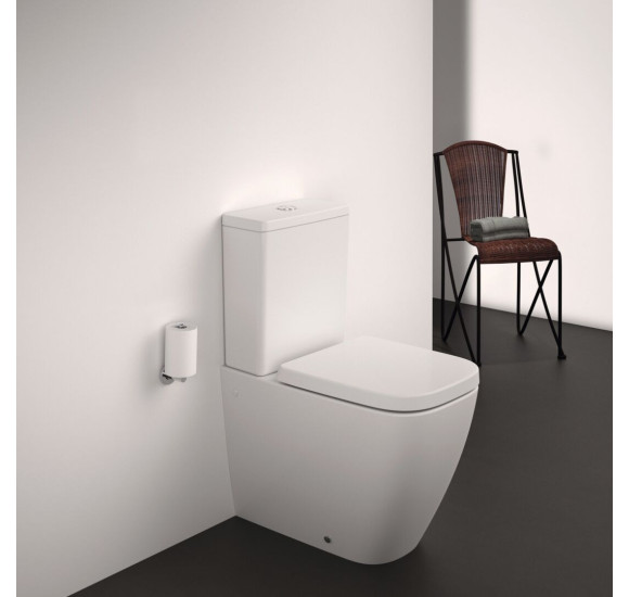 Ideal Standard i.life S pastatomas klozetas, RimLS+, T500001 be bakelio ir dangčio