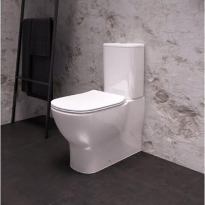 Ideal Standard Tesi pastatomas klozetas su bakeliu ir soft close dangčiu