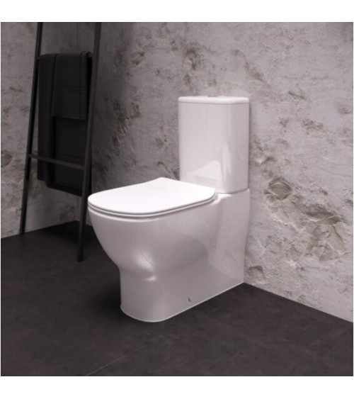 Ideal Standard Tesi pastatomas klozetas su bakeliu ir soft close dangčiu