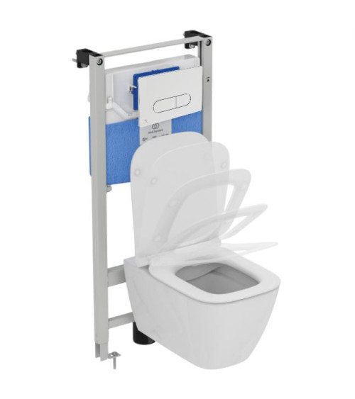 3in1 Ideal Standard I.life B klozeto komplektas su "soft close" dangčiu ir WC rėmu