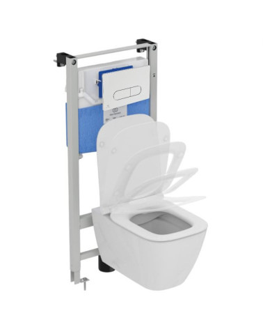 3in1 Ideal Standard I.life B klozeto komplektas su "soft close" dangčiu ir WC rėmu