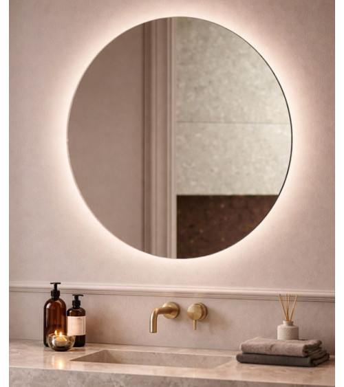 Ideal Standard Conca apvalus veidrodis su galiniu apšvietimu, pasirinkite dydį