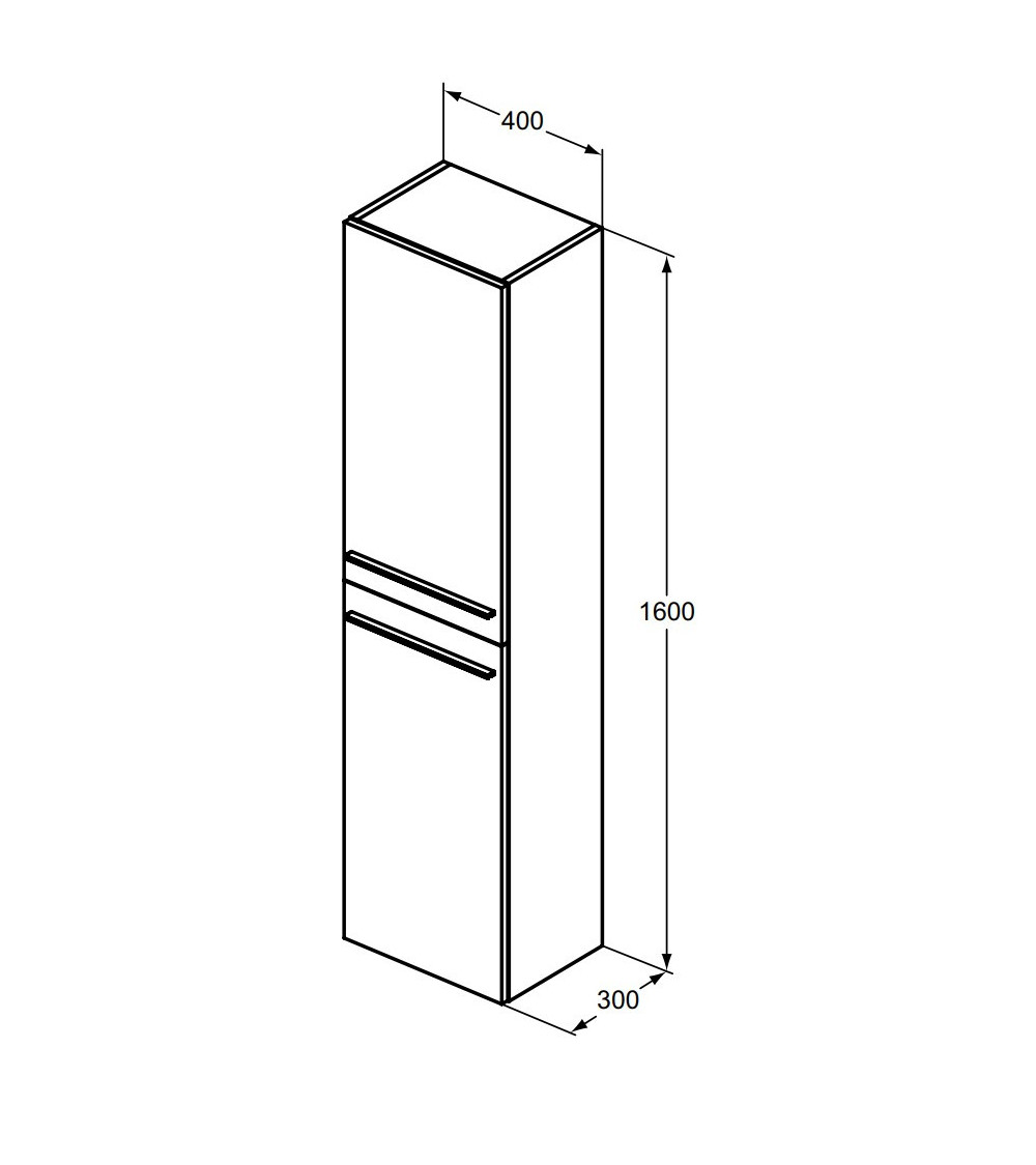Ideal Standard i.Life A ūkinė spintelė 160x40x30, pasirenkite spalvą