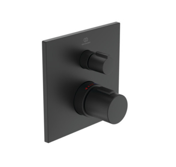 IŠPARDAVIMAS. Ideal Standard Ceratherm C100 termostatinis,potinkinis maišytuvas (vienos krypties), matinė juoda