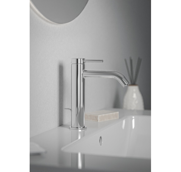 Ideal Standard CERALINE Nuovo H120 maišytuvas praustuvui su metaliniu dugno vožtuvu