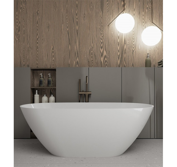 Lieto akmens vonia Inbalia Medeira su persipylimo anga, 170x77cm