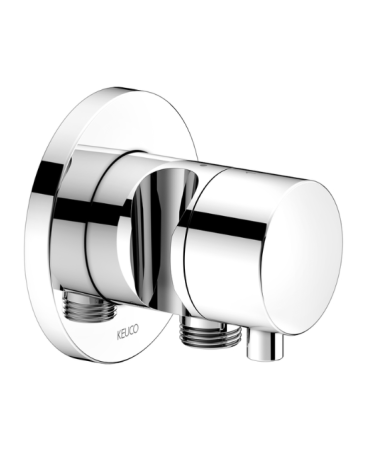 Keuco IXMO 2-jų krypčių diverteris su išvadu iš sienos ir laikikliu dušo žarnai