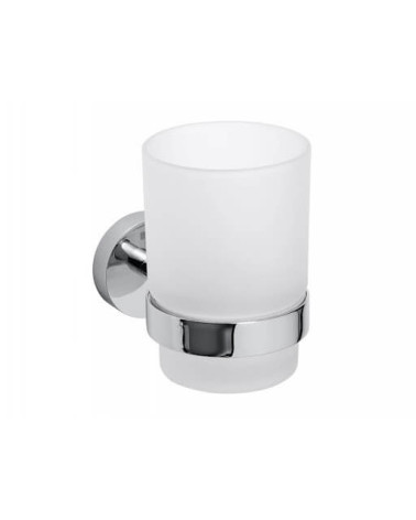 Bemeta Omega stiklinė su laikikliu (blizgus chromas)