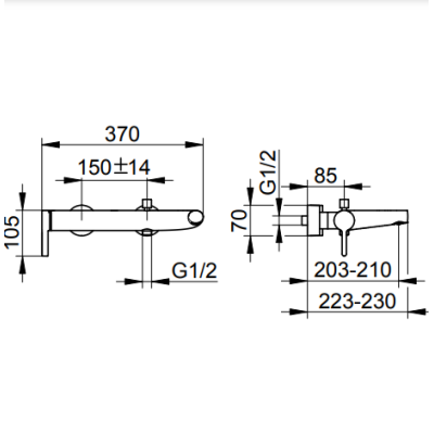 Keuco Edition 400 vonios maišytuvas, pasirinkite spalvą
