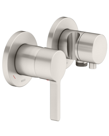 Keuco Edition 400 potinkinis dušo maišytuvas, dviejų krypčių, su dušo žarnos išvestimi ir laikikliu, pasirinkite spalvą