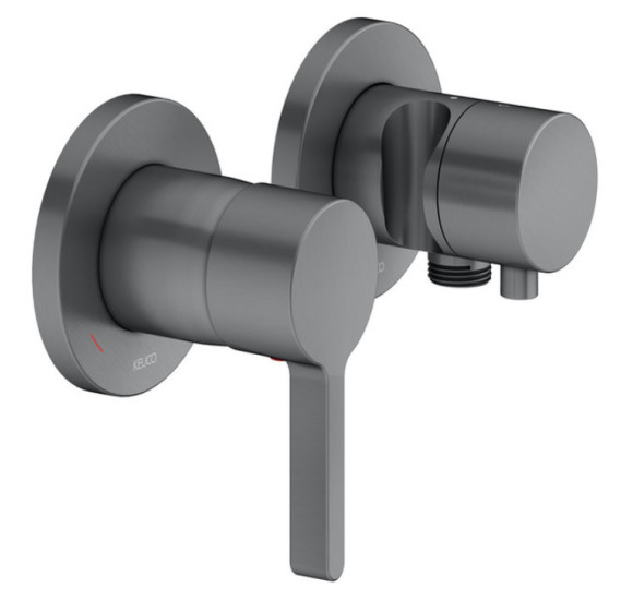 Keuco Edition 400 potinkinis dušo maišytuvas, dviejų krypčių, su dušo žarnos išvestimi ir laikikliu, pasirinkite spalvą