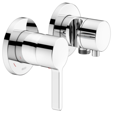 Keuco Edition 400 potinkinis dušo maišytuvas, dviejų krypčių, su dušo žarnos išvestimi ir laikikliu, pasirinkite spalvą