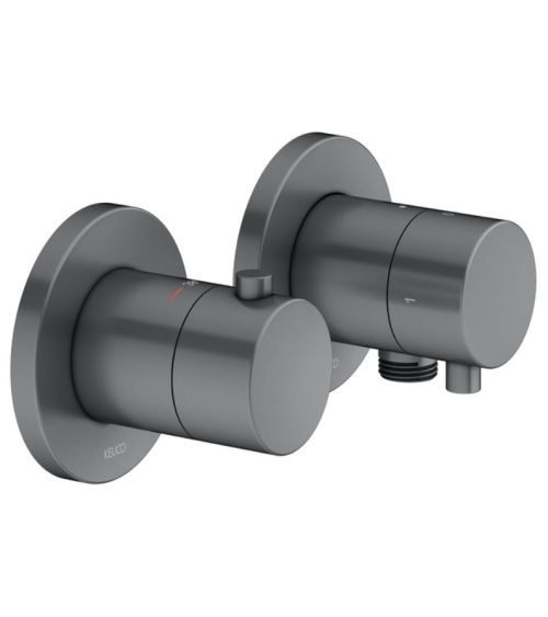 Keuco Edition 400 potinkinis termostatinis dušo maišytuvas, dviejų krypčių, su dušo žarnos išvestimi, pasirinkite spalvą