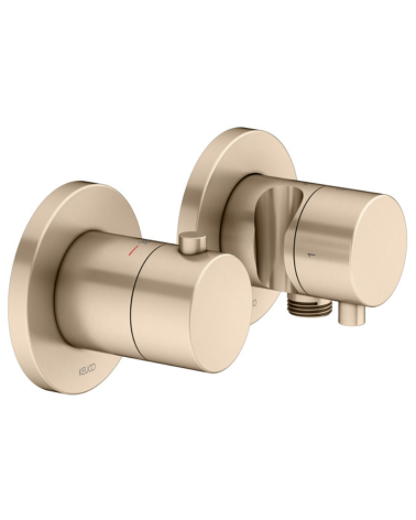 Keuco Edition 400 potinkinis termostatinis dušo maišytuvas, 3 krypčių, su dušo žarnos išvestimi ir laikikliu, pasirinkite spalvą