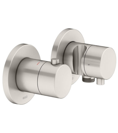 Keuco Edition 400 potinkinis termostatinis dušo maišytuvas, 3 krypčių, su dušo žarnos išvestimi ir laikikliu, pasirinkite spalvą