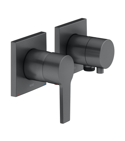 Keuco Edition 11 potinkinis dušo maišytuvas, dviejų krypčių, su dušo žarnos išvestimi, pasirinkite spalvą