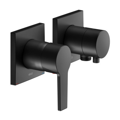 Keuco Edition 11 potinkinis dušo maišytuvas, dviejų krypčių, su dušo žarnos išvestimi, pasirinkite spalvą