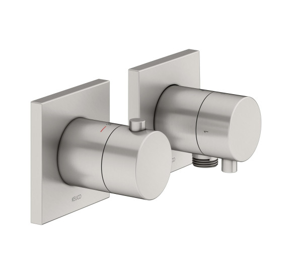 Keuco Edition 11 potinkinis termostatinis dušo maišytuvas, dviejų krypčių, su dušo žarnos išvestimi, pasirinkite spalvą