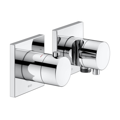 Keuco Edition 11 potinkinis termostatinis dušo maišytuvas, 2 krypčių, su dušo žarnos išvestimi ir laikikliu, pasirinkite spalvą