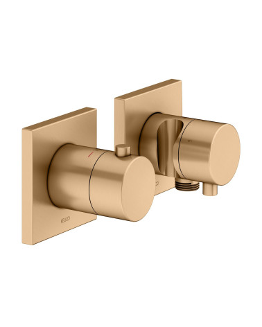 Keuco Edition 11 potinkinis termostatinis dušo maišytuvas, 3 krypčių, su dušo žarnos išvestimi ir laikikliu, pasirinkite spalvą