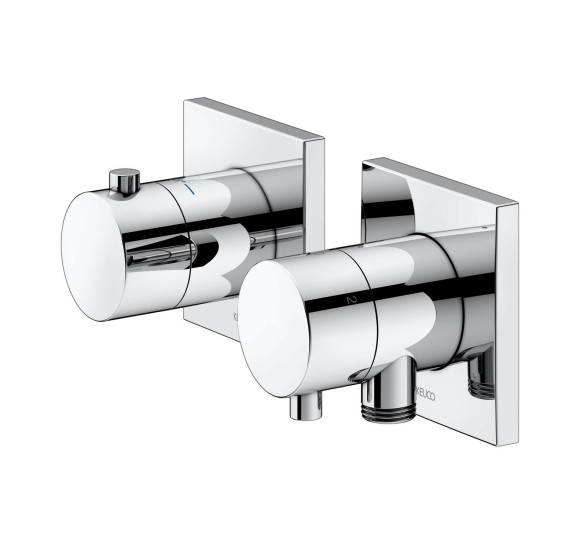 Keuco Edition 11 potinkinis termostatinis dušo maišytuvas, 3 krypčių, su dušo žarnos išvestimi ir laikikliu, pasirinkite spalvą