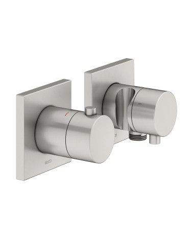 Keuco Edition 11 potinkinis termostatinis dušo maišytuvas, 3 krypčių, su dušo žarnos išvestimi ir laikikliu, pasirinkite spalvą