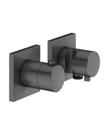 Keuco Edition 11 potinkinis termostatinis dušo maišytuvas, 3 krypčių, su dušo žarnos išvestimi ir laikikliu, pasirinkite spalvą