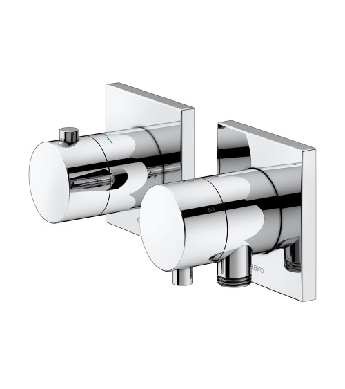 Keuco Edition 11 potinkinis termostatinis dušo maišytuvas, 3 krypčių, su dušo žarnos išvestimi ir laikikliu, pasirinkite spalvą