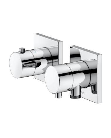 Keuco Edition 11 potinkinis termostatinis dušo maišytuvas, 3 krypčių, su dušo žarnos išvestimi ir laikikliu, pasirinkite spalvą