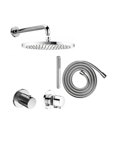 KEUCO IXMO Termostatinė, potinkinė dušo sistema, chromo spalvos