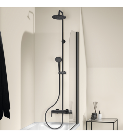 Ideal Standard Cerafine O vonios/dušo sistema juoda matinė , 20 cm apvali dušo galva