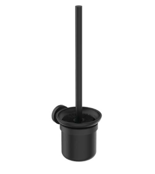 Ideal Standard Iom šepetys su laikikliu, tvirtinamas prie sienos, matinis stiklas, matinė juoda