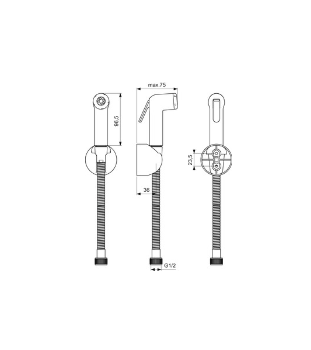 Ideal Standard bidete dušelio komplektas, be maišytuvo