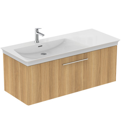 Ideal Standard La Dolce Vita  praustuvas 1260x535x145, baltos spalvos, su anga maišytuvui ir perlaja