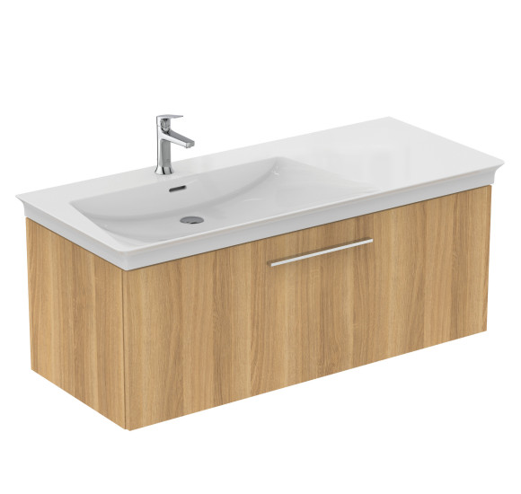 Ideal Standard La Dolce Vita  praustuvas 1260x535x145, baltos spalvos, su anga maišytuvui ir perlaja