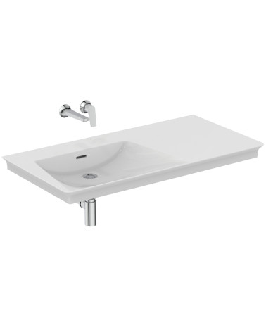 Ideal Standard La Dolce Vita  praustuvas 1060x535x145, baltos spalvos, be angos maišytuvui, su perlaja