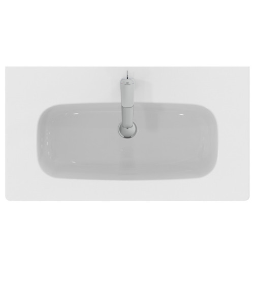 KOMPLEKTAS: Ideal Standard I.Life A vonios spintelė su praustuvu 100cm, quartz grey matt spalva