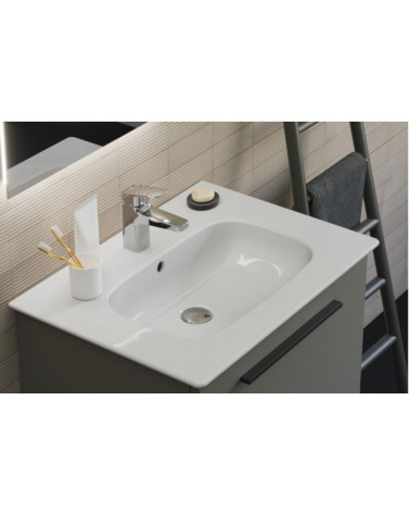 KOMPLEKTAS: Ideal Standard I.Life A vonios spintelė su praustuvu 60cm, Carbon grey matt spalva