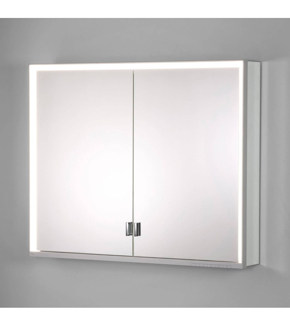 KEUCO Royal Lumos pakabinama veidrodinė spintelė su apšvietimu 90 x 73 x 13 cm, šoninė apdaila aliuminis anoduotas