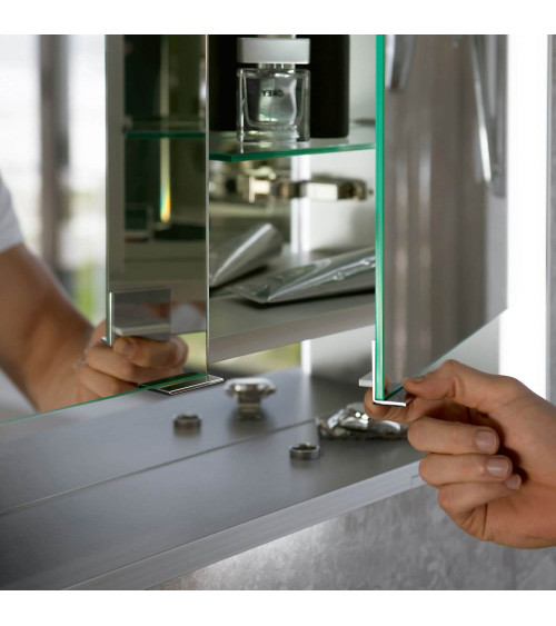 KEUCO Royal Lumos pakabinama veidrodinė spintelė su apšvietimu 120 x 73 x 13 cm, šoninė apdaila aliuminis anoduotas