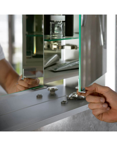 KEUCO Royal Lumos pakabinama veidrodinė spintelė su apšvietimu 120 x 73 x 13 cm, šoninė apdaila aliuminis anoduotas