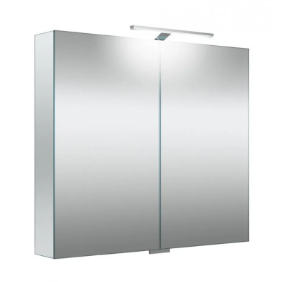 KAMĖ Garda veidrodinė spintelė su LED apšvietimu 80 x 70 x 13 cm