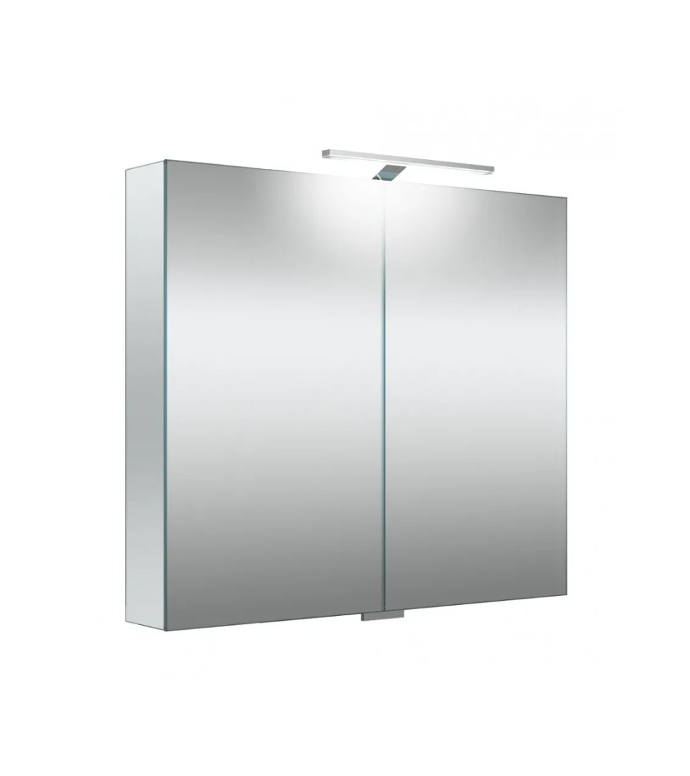 KAMĖ Garda veidrodinė spintelė su LED apšvietimu 80 x 70 x 13 cm