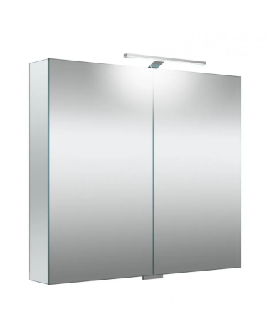 KAMĖ Garda veidrodinė spintelė su LED apšvietimu 80 x 70 x 13 cm