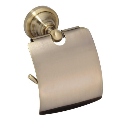 Bemeta Retro Tualetinio popieriaus laikiklis su dangteliu (bronzos spalvos)