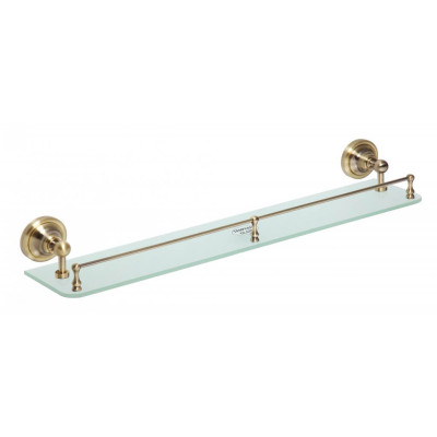 Bemeta Retro Stiklinė lentynėlė su borteliu (bronzos spalvos)