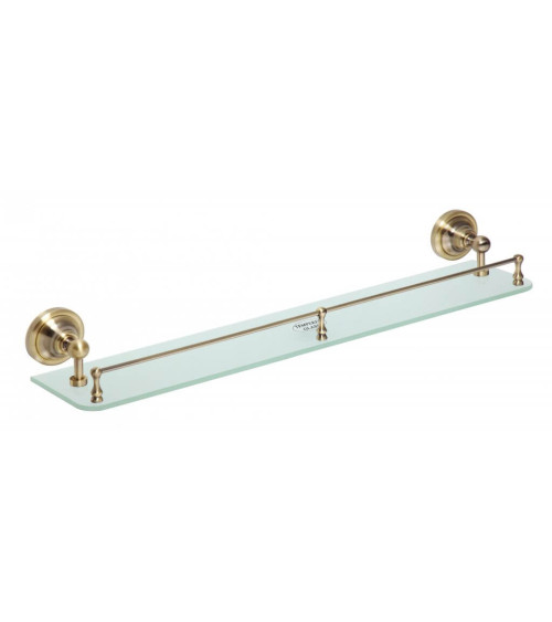 Bemeta Retro Stiklinė lentynėlė su borteliu (bronzos spalvos)