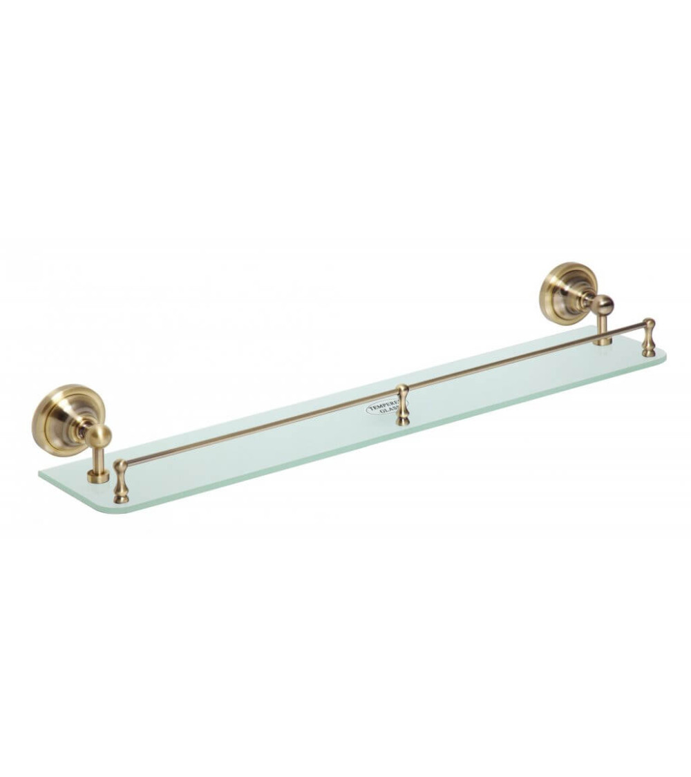 Bemeta Retro Stiklinė lentynėlė su borteliu (bronzos spalvos)