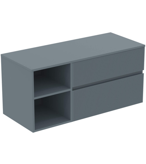 Ideal Standard Finesse pakabinama spintelė su stalviršiu ir dviem stalčiais, 120 x 50 cm, pasirinkite spalvą